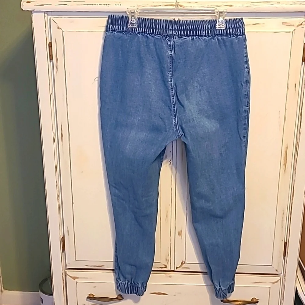 Denim joggers
